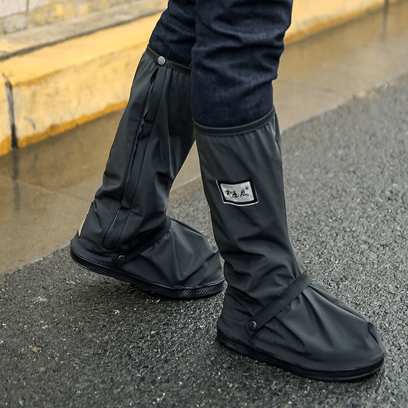 Waterproof Shoe Covers for Rain & Mud – Reusable Non-Slip Overshoes, Foldable, Fits Sneakers & Boots, S–2XL 2XL (EU 46-47)