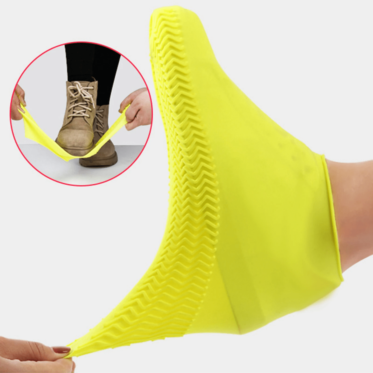 Waterproof Shoe Covers – Reusable Elastic Rain Overshoes for Walking & Cycling, Washable, 5 Colors, S–L