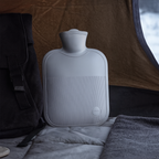 Large Hot Water Bottle 68 oz with Soft Fleece Cover – Leak-Resistant, Warmth for Feet, Hands & Back, 4 Colors Gray