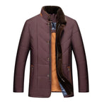 Admire | Men's Winter Jacket | Quilted Front Zipper with Pockets Red