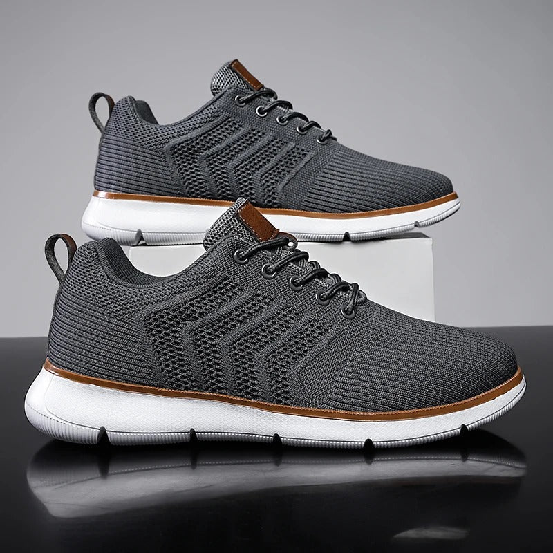 Mane | Men's Sneakers | Lace-Up Knit Gray