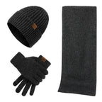 Hommes | Rugged Winter Set | With Rugged Hat, Scarf, and Gloves! Dark gray