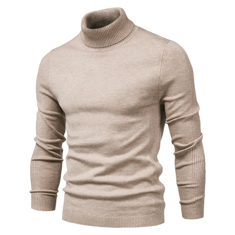 Admire | Men's Mock Neck Turtleneck Sweater - Soft Knit Pullover