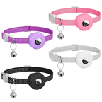 Smart Tracker Collar for Cats and Dogs – Pet Tracker for Android, Works with Google Find My Device, Reflective