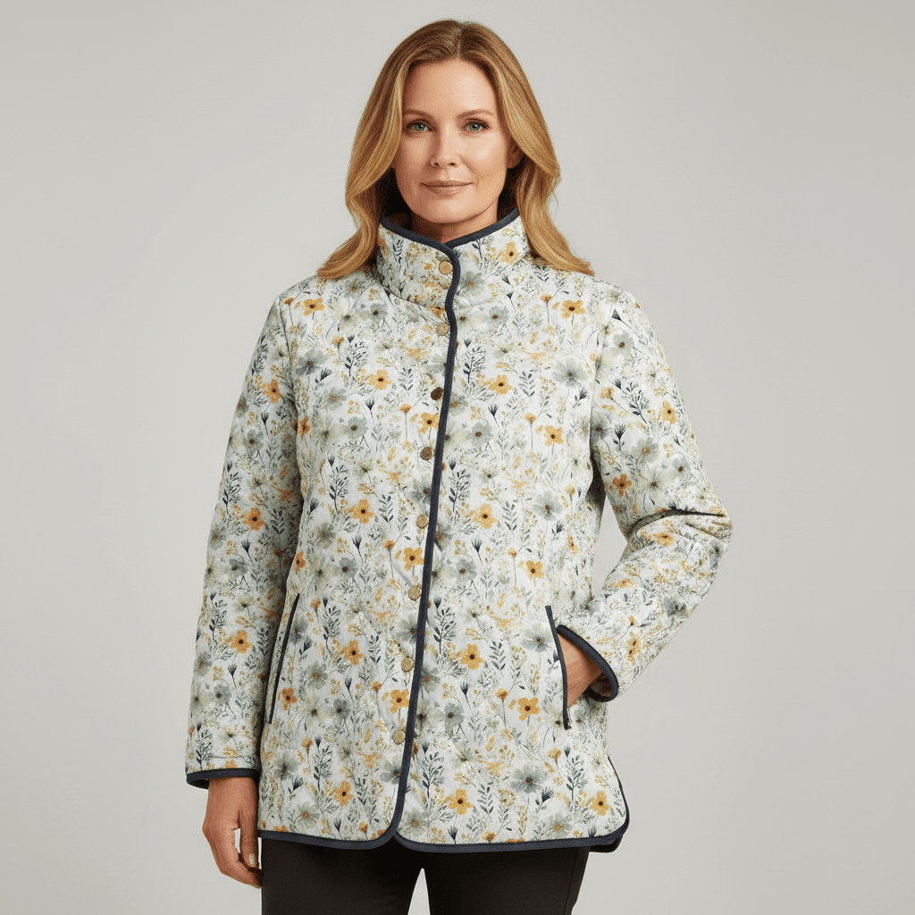 Flōre | Women’s Jacket | Floral Print Quilted