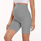 Sylvia Maternity Leggings – Maternity Workout Leggings for Yoga & Walking, Comfy & Flexible, 6 Colors, S–XL – Bersh Light Gray