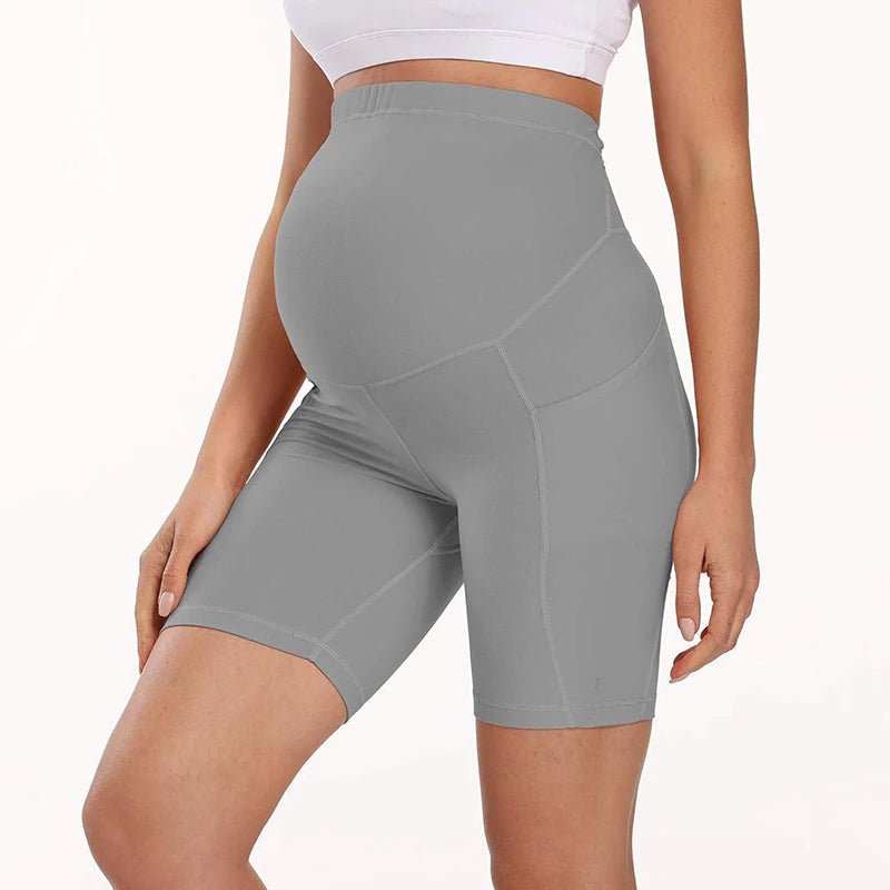 Sylvia Maternity Leggings – Maternity Workout Leggings for Yoga & Walking, Comfy & Flexible, 6 Colors, S–XL – Bersh Light Gray
