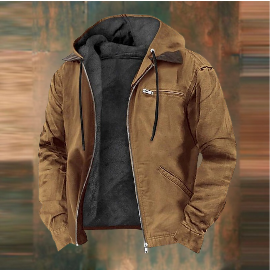 Hermosa | Stylish & Warm Hoodie Jacket Brown