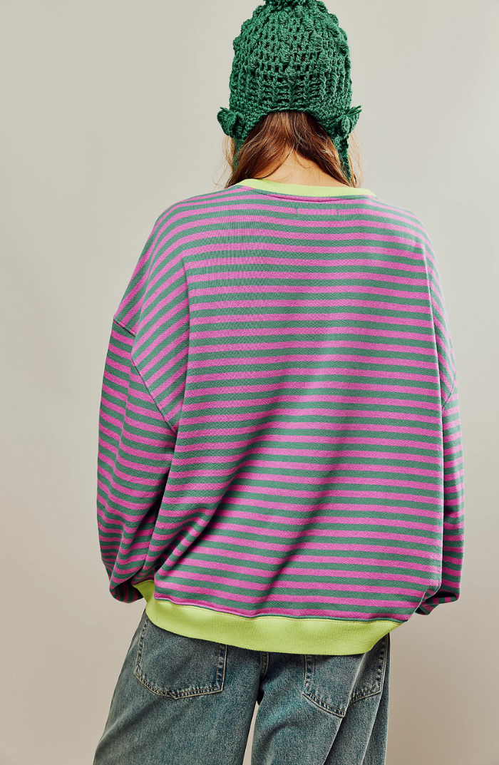 Mechi | Striped Oversized Sweater