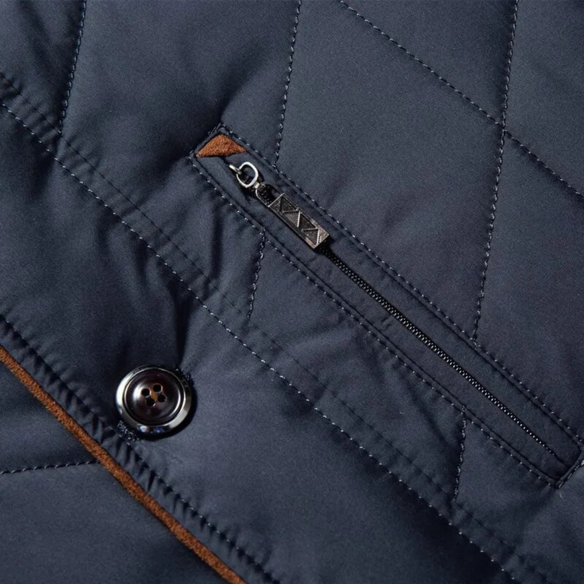 Admire | Men's Winter Jacket | Quilted Front Zipper with Pockets