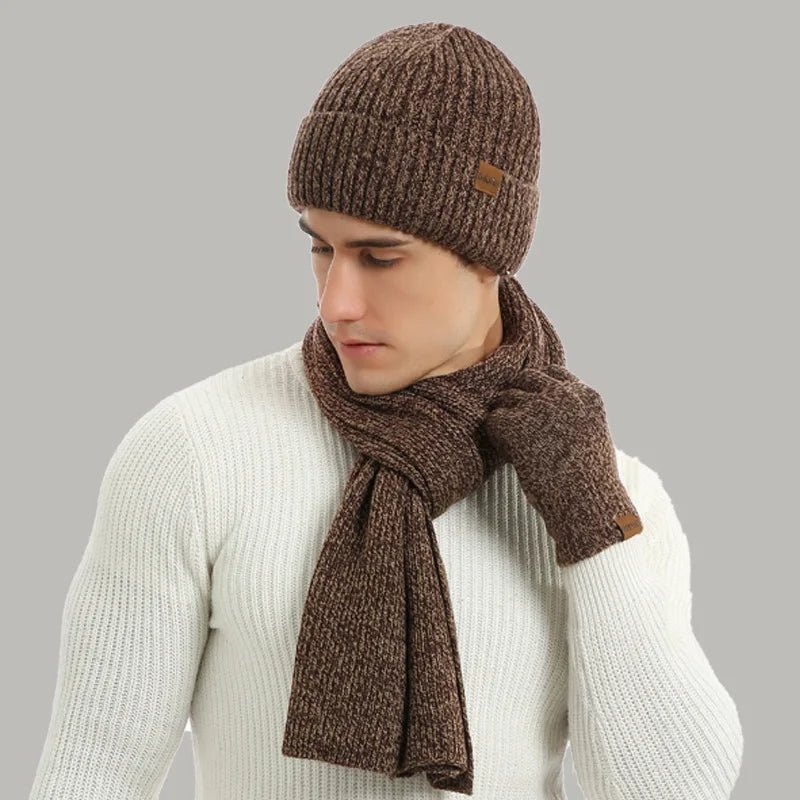 Hommes | Rugged Winter Set | With Rugged Hat, Scarf, and Gloves!