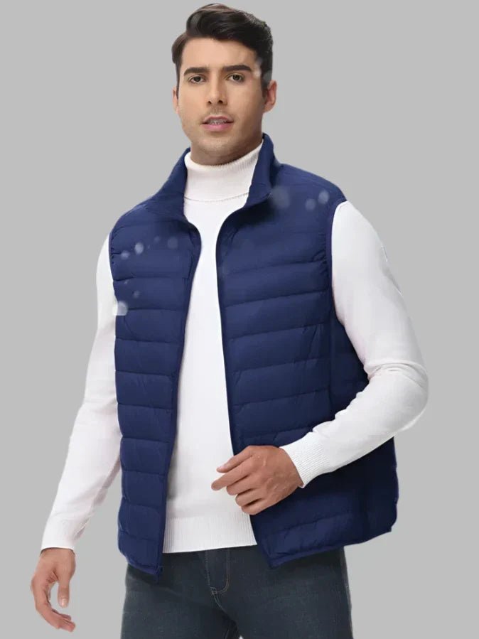 Grayson | Lightweight Quilted Vest for Men Blue
