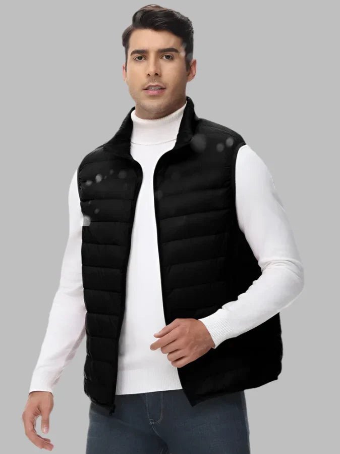 Grayson | Lightweight Quilted Vest for Men Black