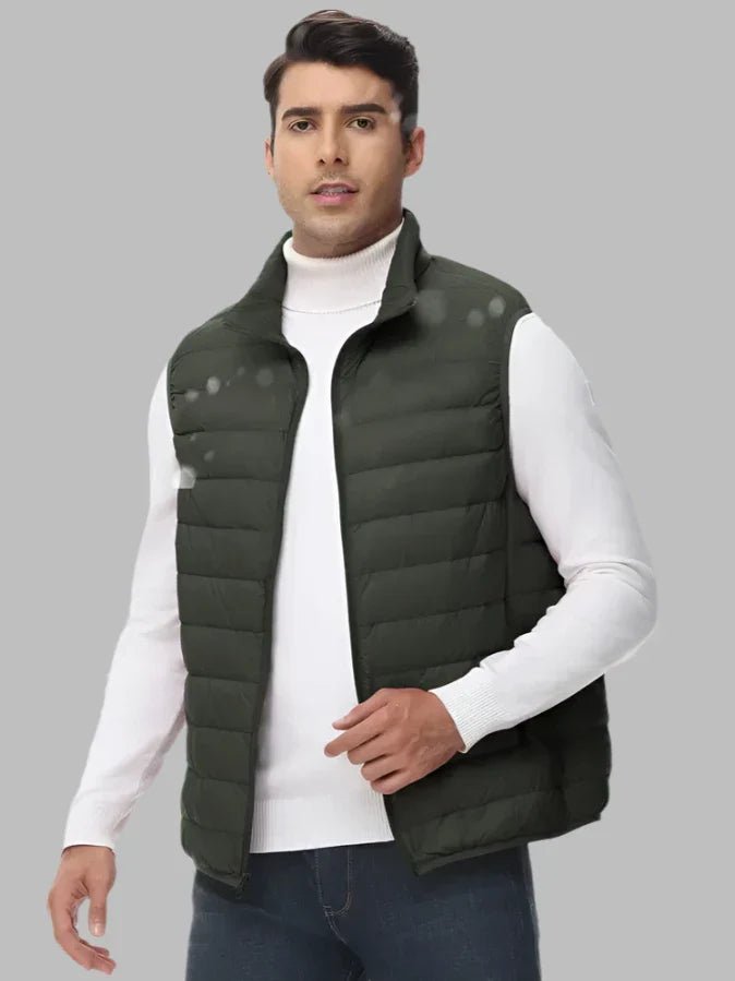 Grayson | Lightweight Quilted Vest for Men Grey