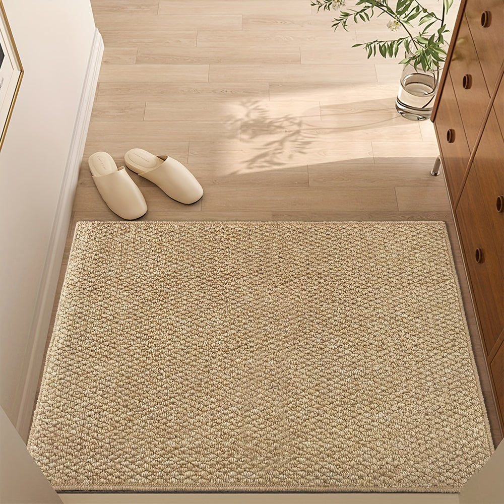 Absorbent Doormat for Indoor & Outdoor – Non-Slip Jute-Look Entry Rug, Machine Washable, 3 Sizes 20 x 31 in