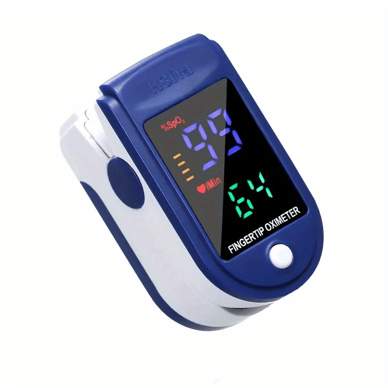 Pulse Oximeter for Blood Oxygen and Heart Rate – Compact SpO2 Monitor, 70-100% SpO2, 30-250 BPM, Only 1.8 oz