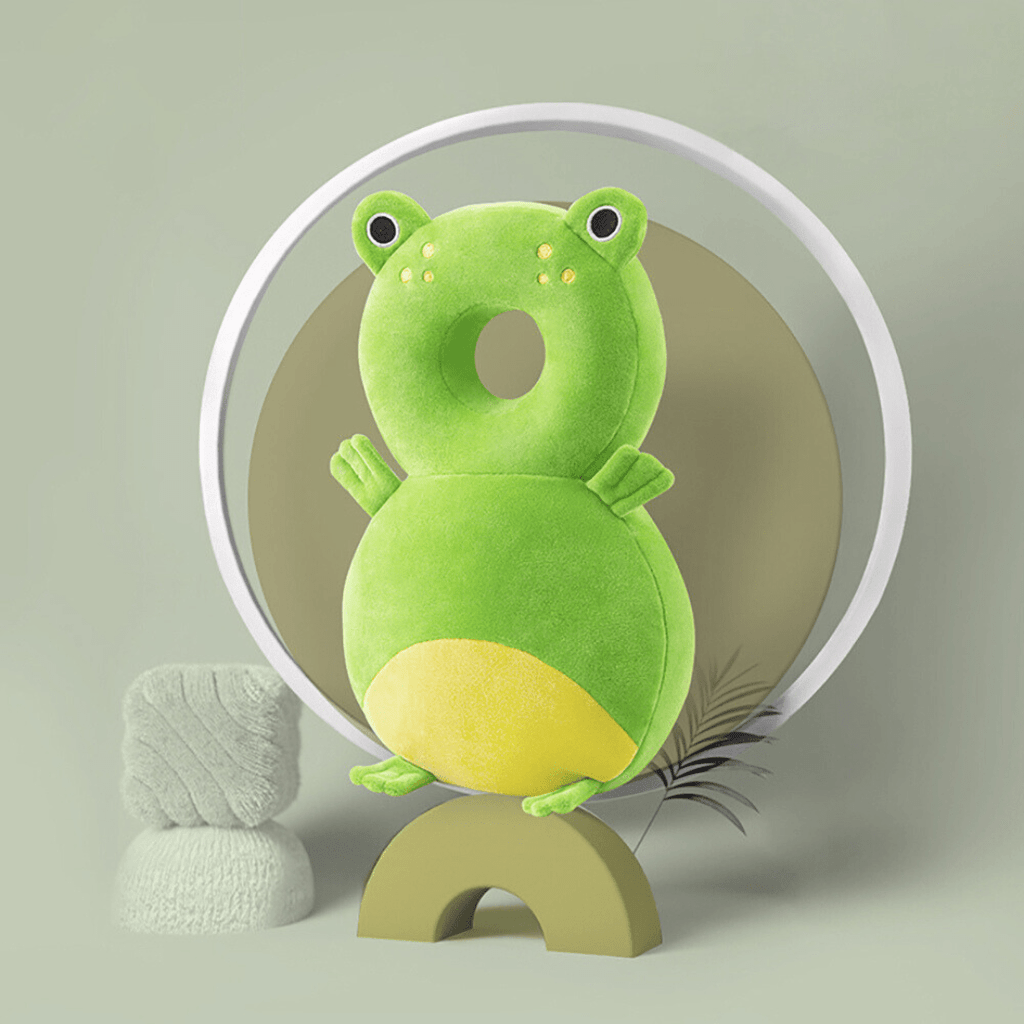 Baby Fall Prevention Cushion – Baby Head Protector Backpack for Crawling & Walking, Padded with Adjustable Straps – LittleGuard Little Frog