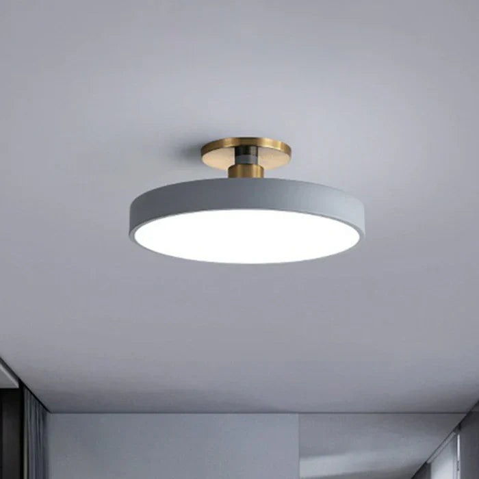 LED Ceiling Lamp in Nordic Style – Modern Round Flush Mount Ceiling Light for Bedroom & Kids Room, 12 to 19 in, 6 Colors – NordicaGlow