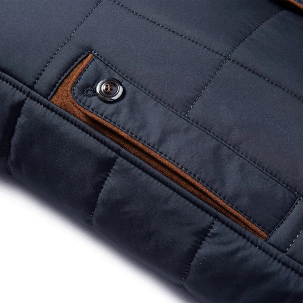 Admire | Men's Winter Jacket | Quilted Front Zipper with Pockets