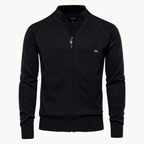 Zip Pullover Jacke Strukturiertes Design mit Stehkragen – Ansicht 10