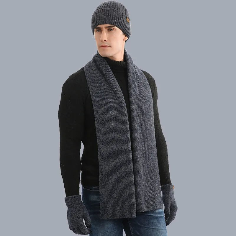 Hommes | Rugged Winter Set | With Rugged Hat, Scarf, and Gloves!