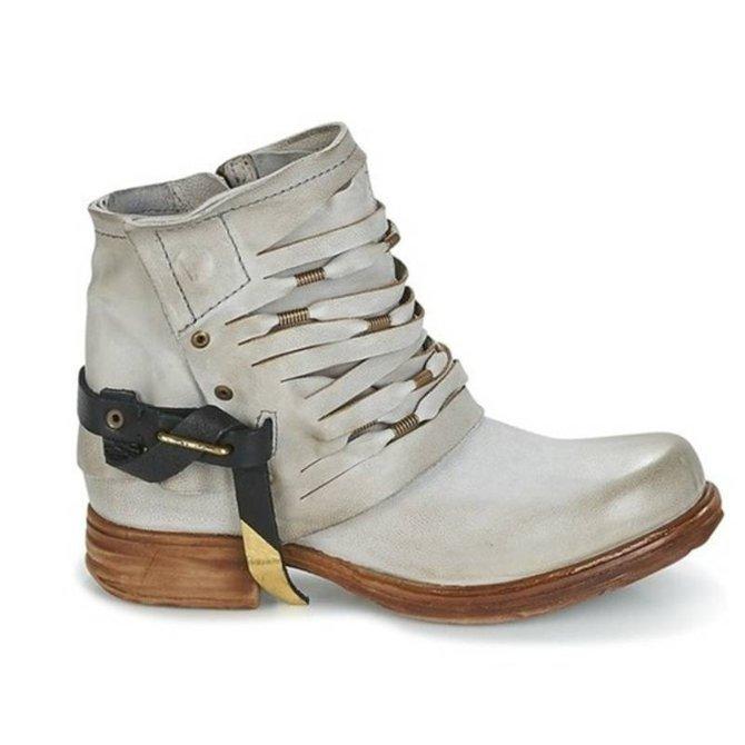 Women's Comfortable Ankle Boots with Non-Slip Sole Grey