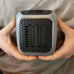 Portable Space Heater with Fast Heating – 800W Electric Heater with Timer, Tip-Over & Overheat Protection – Hulvio