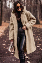 Jimena | Eleganter warmer und kuscheliger Wollmantel