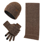 Hommes | Rugged Winter Set | With Rugged Hat, Scarf, and Gloves! Khaki