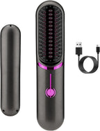 Wireless Hair Straightener – Cordless Ceramic Flat Iron, USB Rechargeable, 3 Heat Settings, Mini Travel Size – Lumea