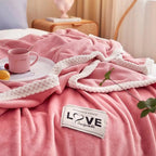 Pink Flannel Fleece Blanket – Soft Plush Throw Blanket for Couch & Bed, Lightweight & Warm, 3 Sizes – BlushCozy