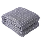 Simple Casual Cotton Blanket – Lightweight Cotton Gauze Muslin Throw Blanket for Bed & Sofa, Breathable, All-Season – BreezyCotton