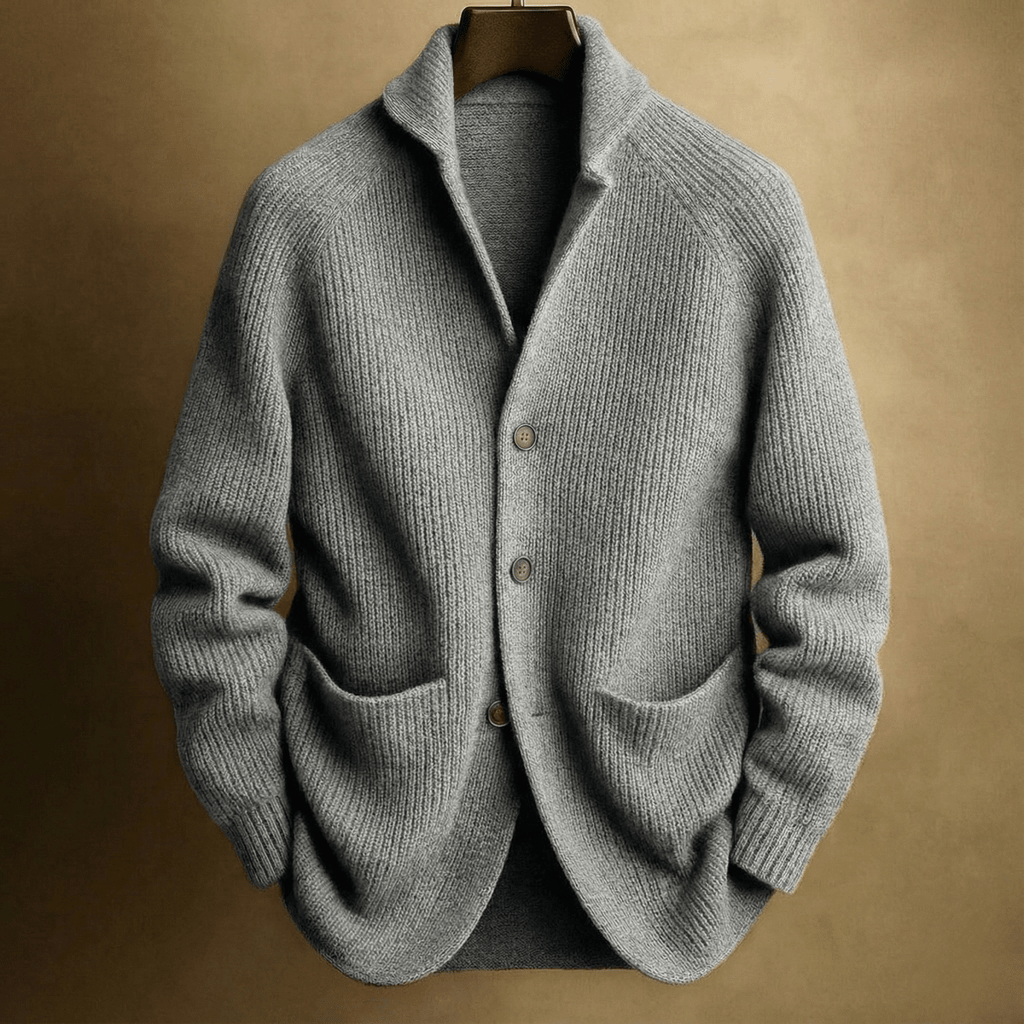 Zipari | RIBBED CARDIGAN Grey