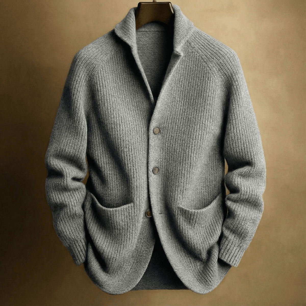 Zipari | RIBBED CARDIGAN Grey