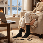 USB Heated Socks – Rechargeable Electric Heated Socks up to 131°F for Hiking, Camping & Winter Sports, Unisex