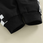 Baby Jogger Set – 2 Piece Winter Outfit with Color Block Sweatshirt & Stretch Pants, Cotton Blend, 0-3 Years – Marmari