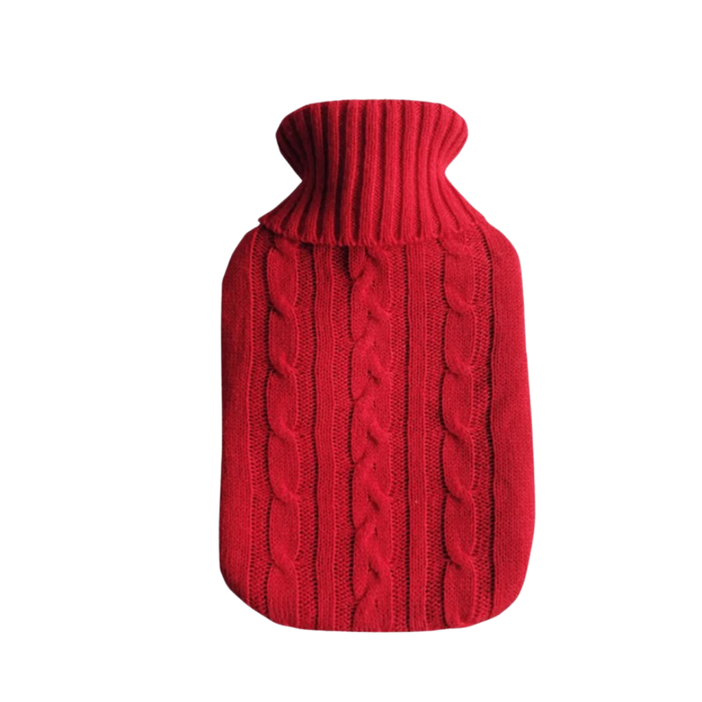 Large Hot Water Bottle 68 oz with Faux Fur Plush Cover – Cozy Warmth for Bed & Couch, 4 Colors