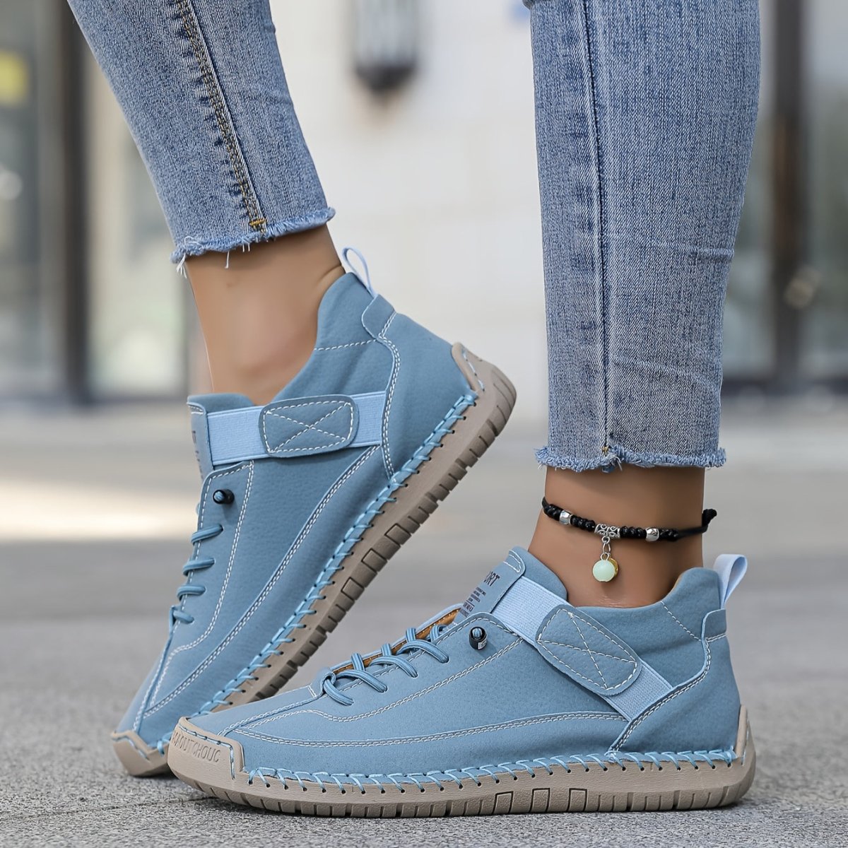 Sneakers For Women | Low Cut Lace-Up Design Blue