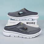 Figueral | Men's Slip on Shoes | Side Cutout Design Gray