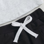 Baby Jogger Set – 2 Piece Winter Outfit with Color Block Sweatshirt & Stretch Pants, Cotton Blend, 0-3 Years – Marmari
