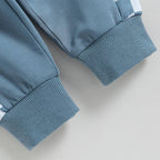 Baby Jogger Set – 2 Piece Winter Outfit with Color Block Sweatshirt & Stretch Pants, Cotton Blend, 0-3 Years – Marmari