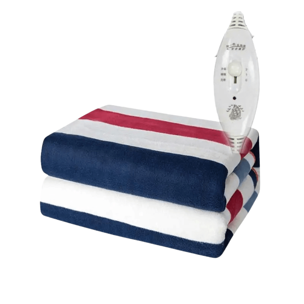 Electric Heated Blanket 47 x 59 in with Thermostat – Soft Plush Fleece Throw with Overheat Protection – for Bed & Couch