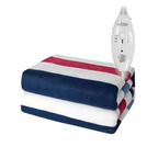 Electric Heated Blanket 47 x 59 in with Thermostat – Soft Plush Fleece Throw with Overheat Protection – for Bed & Couch
