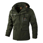 Wilshire | Men's Winter Jacket | Hooded and Multiple Pockets Army Green