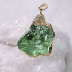 Fine Moldavite Necklace – Green Moldavite Pendant, Handmade with Adjustable Chain – Zahara Lyra