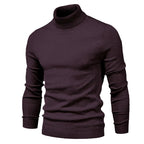 Admire | Men's Mock Neck Turtleneck Sweater - Soft Knit Pullover