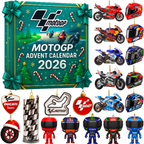 Motorcycle Racing Advent Calendar 2026 – 24 Mini Racing Surprises for Motorsport Fans, Ages 8+