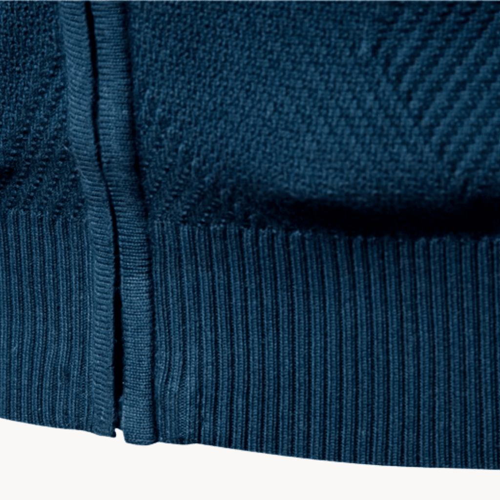 Hommes | Zip Pullover Jacket | Structured Design with Stand Collar