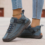 Sneakers For Women | Low Cut Lace-Up Design Navy Blue