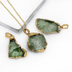 Fine Moldavite Necklace – Green Moldavite Pendant, Handmade with Adjustable Chain – Zahara Lyra
